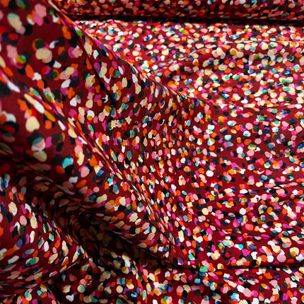 Rachel Parker for Dashwood - Party Spot Rayon - Ruby - Hollies Haberdashery UK