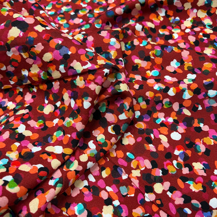 Rachel Parker for Dashwood - Party Spot Rayon - Ruby - Hollies Haberdashery UK