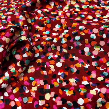 Rachel Parker for Dashwood - Party Spot Rayon - Ruby - Hollies Haberdashery UK