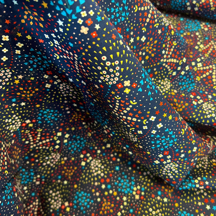 Dashwood Studios - Ace Cotton Lawn - Kaleidoscope Firework - Navy - Hollies Haberdashery UK