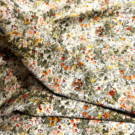 Hyacinth Field Cotton Lawn - Sage - Hollies Haberdashery UK