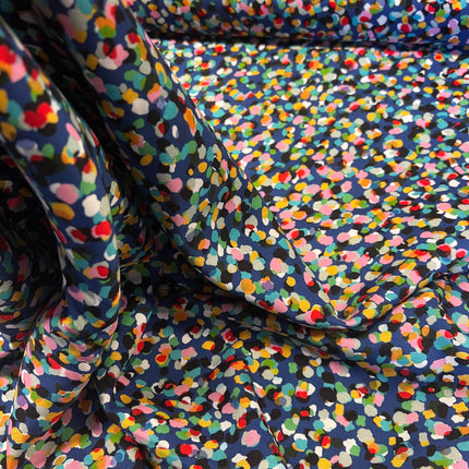 Rachel Parker for Dashwood - Party Spot Rayon - Navy - Hollies Haberdashery UK