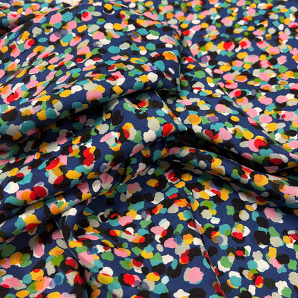 Rachel Parker for Dashwood - Party Spot Rayon - Navy - Hollies Haberdashery UK