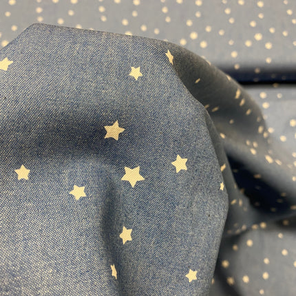 Star Chambray - Denim Blue - Hollies Haberdashery UK