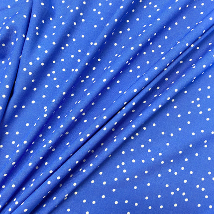 Spot On Viscose - Blue - Hollies Haberdashery UK