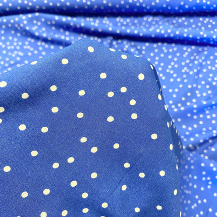 Spot On Viscose - Blue - Hollies Haberdashery UK