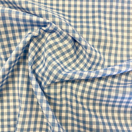 Gingham - 1/4''Sky Blue - Hollies Haberdashery UK