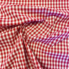 Gingham - 1/4''Red - Hollies Haberdashery UK