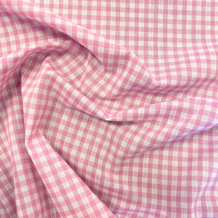 Gingham - 1/4''Pink - Hollies Haberdashery UK