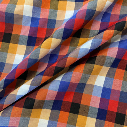 Checked Cotton Shirting - Summer - Hollies Haberdashery UK