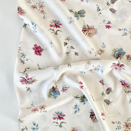 Vintage Flowers Viscose - Hollies Haberdashery UK