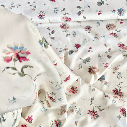 Vintage Flowers Viscose - Hollies Haberdashery UK