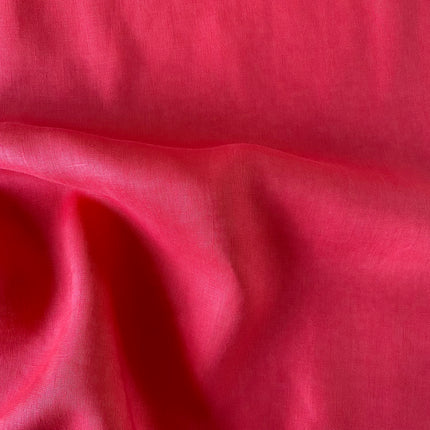 Coral Viscose Linen Blend - Hollies Haberdashery UK