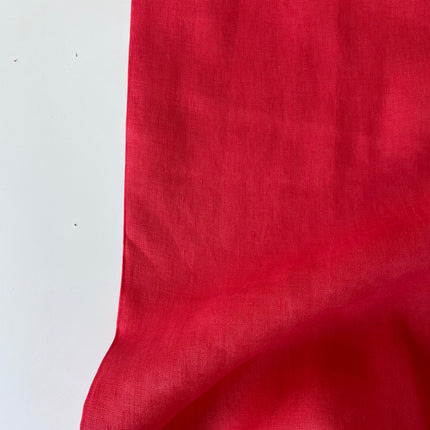 Coral Viscose Linen Blend - Hollies Haberdashery UK